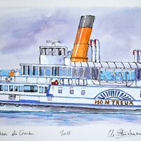 Bateau "Montreux" sur le Léman