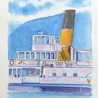 Bateau "Vevey" sur le Léman