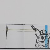 Thin sketchbook 42x15cm 6