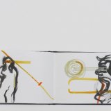 Thin sketchbook 42x15cm 9