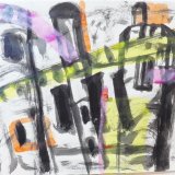 castle ink on A2 paper