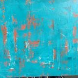 Metallic Abstract Red