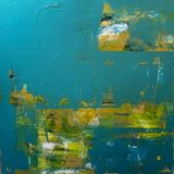 Green and Gold Abstract