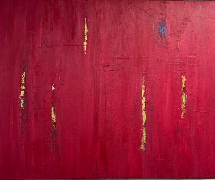 Deep Red Abstract