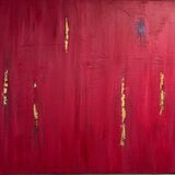Deep Red Abstract
