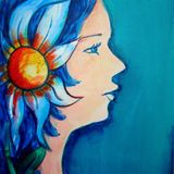 GIRL AND SUNFLOWER