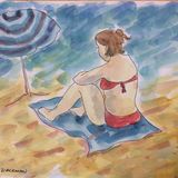 THE RED BIKINI