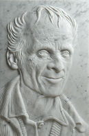 60cm X 40cm Base relief Carrara marble