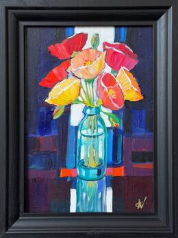 Christine Webb 7 Summer Poppies I 31x21cm plus Frame