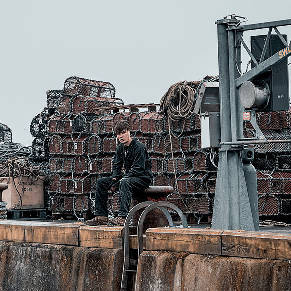 Sitting on the dock of a bay