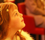 My granddaughter Isabella as Bridesmaid at her mummy and daddy's Wedding.