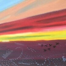 "Winter Sky over the Lang Toun" by Gabi Piche-Paterson