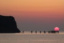 Sunrise at Hawkcraig Point, Aberdour