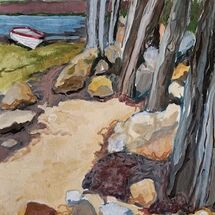 "Old Sea Defences, Portugal" by Margaret Cummins