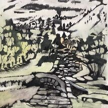 "From a Sketch I did in France" by Maggie Brown