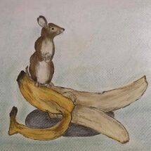 "Banana with Ornament" by Gwynith Young