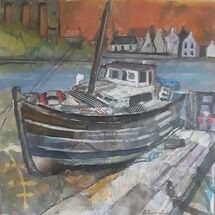 "Old Boat, North Queensferry" by Margaret Cummins