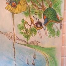 "Oh dear, we think Grandma needs a rest" - by Peggy Thomas and her friends Scarlett and Abi