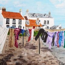 "Cellardyke Washing Day" by Liz Barclay
