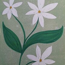 Lino cut print - 3 colour print by Sue Masson