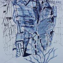 "Cliffs along coastal path" by Liz Bibby