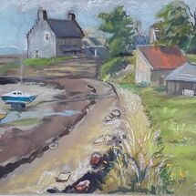 "Beside the Pier, Limekilns" by Margaret Cummins