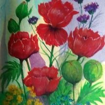"Garden Poppies" by Joan Patterson