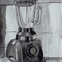 "Blender..........continuous line" by Margaret Cummins