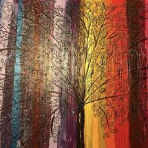 "Rainbow Tree" by Hazel Campbell