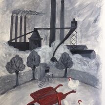 "The Red Wheelbarrow", inspired by Carlos Williams