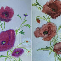"Poppies and Daisies" by Hazel Campbell