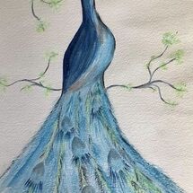Childhood Memory of a Peacock in Dunfermline Glen" by Gwynith Young
