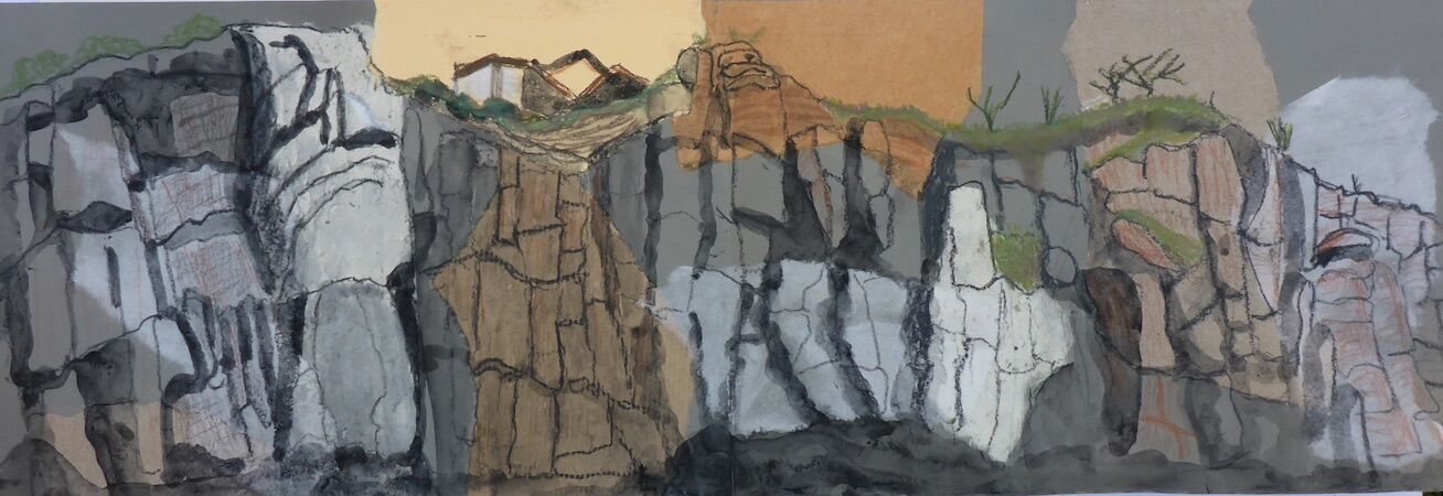 "Nature area above North Queensferry on coastal path" by Liz Bibby
