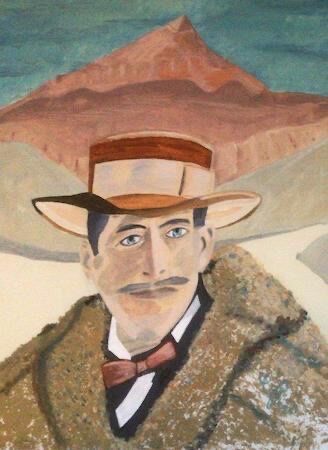 "Lord Carnarvon in front of the Valley of the Kings" by Gabi Piche Paterson