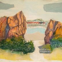 " On the coastal path, looking thro' the rocks from North Queensferry towards Dalgety Bay" by Joan Patterson