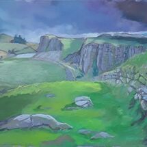 "Hadrian's Wall, with The Sill" by Margaret Cummins