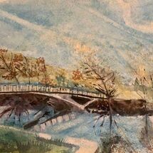 "Footbridge" over the Avon" by Jan Callender