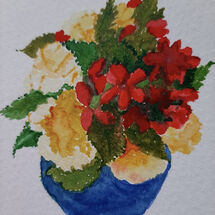 "A 2nd pot of Begonias" by Judith Jaggard