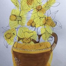 "Daffodils in vase" by Maggie Brown