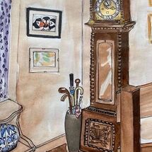 "Grandfather clock" by Maggie Brown