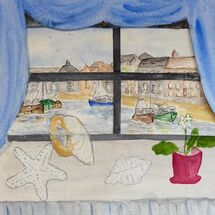 An Inside / Outside Painting in a limited palette