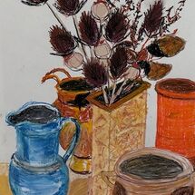 Using both hands to create interesting art