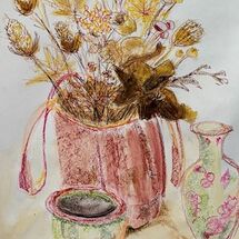 Using both hands to create interesting art