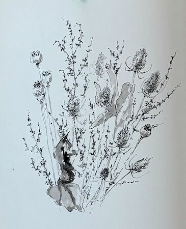 Using both hands to create interesting art