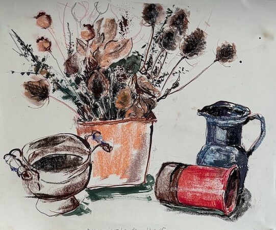 Using both hands to create interesting art