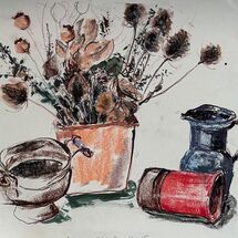 Using both hands to create interesting art