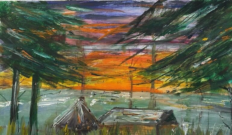 Painting by Mo Macpherson