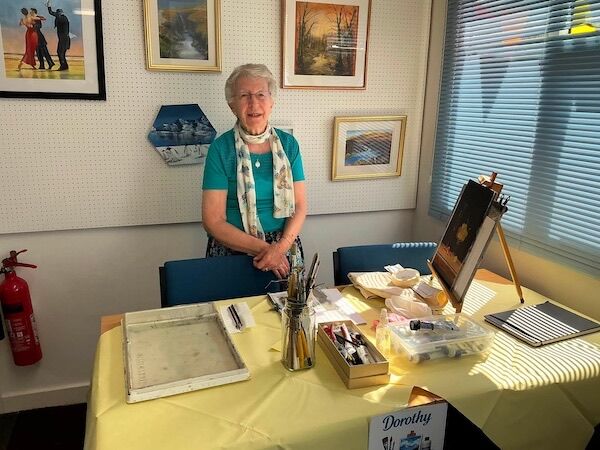 Dorothy - our Acrylics demonstrator