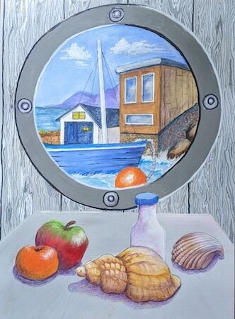 "Through the Porthole, Aberdour" by Joan Patterson