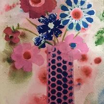 "Pretty in Pink and Blue" by Joan Patterson